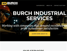 Tablet Screenshot of burchindustrialservices.com